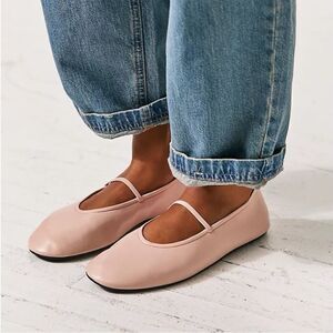 Free People Moira Mary Jane Flats Pink US 8.5